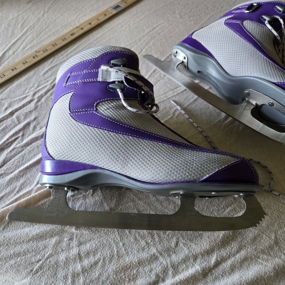 Figure Ice Skates Women's Size 9 Purple and Gray - Picture 9 of 16